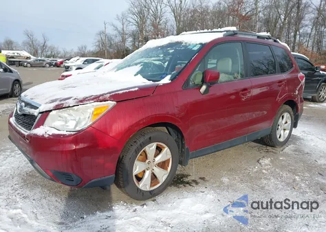 2015 Subaru Forester 2.5I Premium из США, поврежденный, VIN JF2SJADC9FG511658